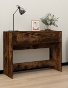 vidaXL Конзолна маса опушен дъб 100x39x75 см инженерно дърво