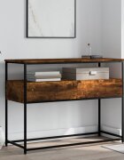 vidaXL Конзолна маса опушен дъб 100x40x75 см инженерно дърво
