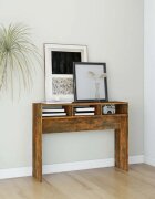 vidaXL Конзолна маса опушен дъб 105x30x80 см инженерно дърво