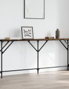 vidaXL Конзолна маса опушен дъб 180x23x75 см инженерно дърво