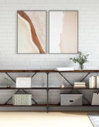 vidaXL Конзолна маса опушен дъб 200x30x75 см инженерно дърво и желязо