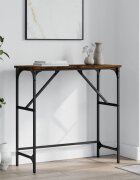 vidaXL Конзолна маса опушен дъб 75x32x75 см инженерно дърво