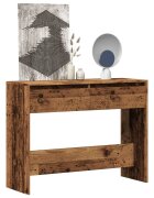 vidaXL Конзолна маса от старо дърво 100x35x765 cm Инженерна дървесина