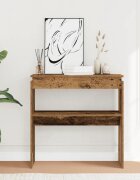 vidaXL Конзолна маса от старо дърво 80x30x80 cm Инженерна дървесина