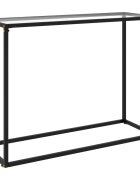 vidaXL Конзолна маса прозрачна 100x35x75 cм закалено стъкло