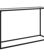 vidaXL Конзолна маса прозрачна 120x35x75 cм закалено стъкло