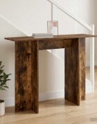 vidaXL Конзолна маса Пушена Дъб 100 x 30 x 75 см Инженерна дървесина
