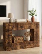 vidaXL Конзолна маса Пушена Дъб 101 x 29 x 74 см