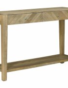 vidaXL Конзолна маса с чекмедже Естествено сиво 110 x 30 x 80 см