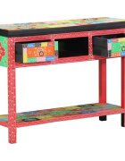 vidaXL Конзолна маса с чекмедже Многоцветен 100 x 30 x 77 см