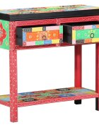 vidaXL Конзолна маса с чекмедже Многоцветен 80 x 35 x 76 см