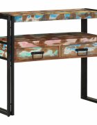 vidaXL Конзолна маса с рафт 90 x 33 x 75 см Солидно възстановено дърво