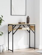 vidaXL Конзолна маса с рафт дъб сонома 75x30x75 см инженерно дърво