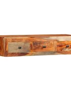 vidaXL Конзолна маса със стенен монтаж 100x25x20 см акация масив