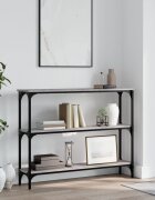 vidaXL Конзолна маса сив сонома 100x225x75 см инженерно дърво