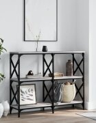 vidaXL Конзолна маса сив сонома 100x28x805 см инженерно дърво