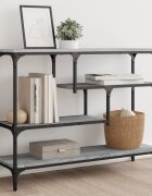 vidaXL Конзолна маса сив сонома 100x30x75 см инженерно дърво