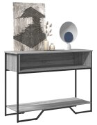 vidaXL Конзолна маса сив сонома 100x35x745 см инженерно дърво