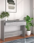 vidaXL Конзолна маса сив сонома 100x35x765 см инженерно дърво