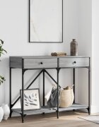 vidaXL Конзолна маса сив сонома 100x39x785 см инженерно дърво