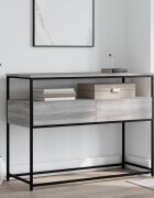 vidaXL Конзолна маса сив сонома 100x40x75 см инженерно дърво