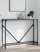 vidaXL Конзолна маса сив сонома 102x225x75 см инженерно дърво