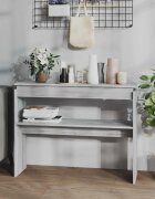 vidaXL Конзолна маса сив сонома 102x30x80 см инженерно дърво
