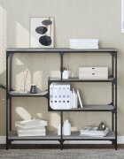 vidaXL Конзолна маса сив сонома 103x32x95 см инженерно дърво