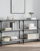 vidaXL Конзолна маса сив сонома 150x29x75 см инженерно дърво