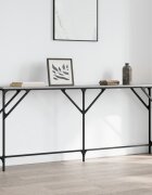 vidaXL Конзолна маса сив сонома 180x23x75 см инженерно дърво