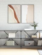 vidaXL Конзолна маса сив сонома 180x30x75 см инженерно дърво и желязо