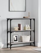 vidaXL Конзолна маса сив сонома 75x225x75 см инженерно дърво