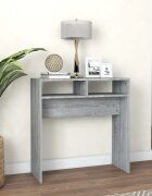 vidaXL Конзолна маса сив сонома 78x30x80 см инженерно дърво