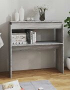 vidaXL Конзолна маса сив сонома 80x30x80 см инженерно дърво