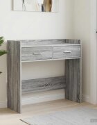 vidaXL Конзолна маса Сив Сонома 90 x 35 x 80 см Инженерна дървесина