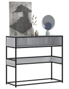 vidaXL Конзолна маса сив сонома 90x35x80 см инженерно дърво