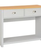 vidaXL Конзолна маса сива 97x35x76 см