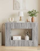 vidaXL Конзолна маса Сиво Сонома 101 x 29 x 74 см