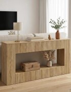 vidaXL Конзолна маса Сонома дъб 155 x 29 x 74 см
