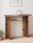 vidaXL Конзолна маса Старо дърво 100 x 395 x 75 см
