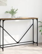vidaXL Конзолна маса Старо дърво 102 x 23 x 75 см Инженерна дървесина