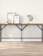 vidaXL Конзолна маса Старо дърво 180 x 30 x 75 см Инженерна дървесина