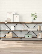 vidaXL Конзолна маса Старо дърво 180 x 30 x 75 см Инженерна дървесина