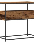 vidaXL Конзолна маса Старо дърво 75 x 40 x 75 cm Инженерна дървесина