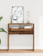 vidaXL Конзолна маса Старо дърво 78x30x80 cm Инженерна дървесина