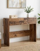 vidaXL Конзолна маса Старо дърво 965 x 38 x 75 см Инженерно дърво