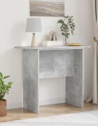 vidaXL Конзолна маса Циментено сиво 93 х 40 х 75 см