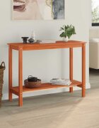 vidaXL Конзолна маса Восъчен Кафяв 110 x 40 x 80 см Масивна боровина