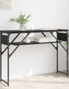 vidaXL Конзолнамаса Черния дъб Инженерна дървесина 105x30x75см