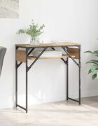 vidaXL Конзолнамаса Дъб Инженерна дървесина 75x30x75см